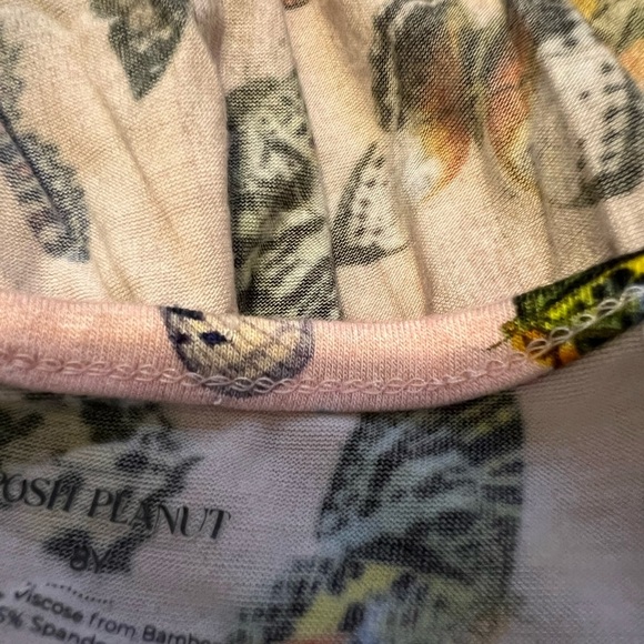 Posh Peanut pink butterfly Henley twirl dress with buttons size 8Y - Picture 12 of 16